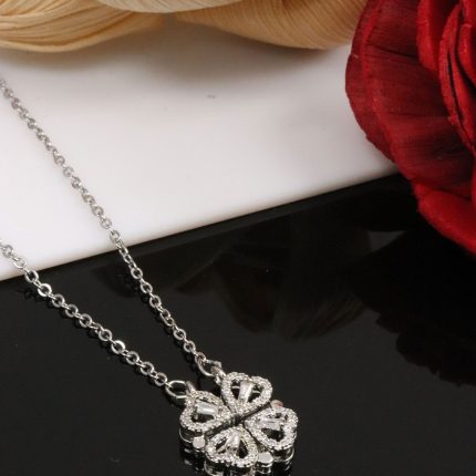 Silver AD Magnet Fancy Chain Pendant